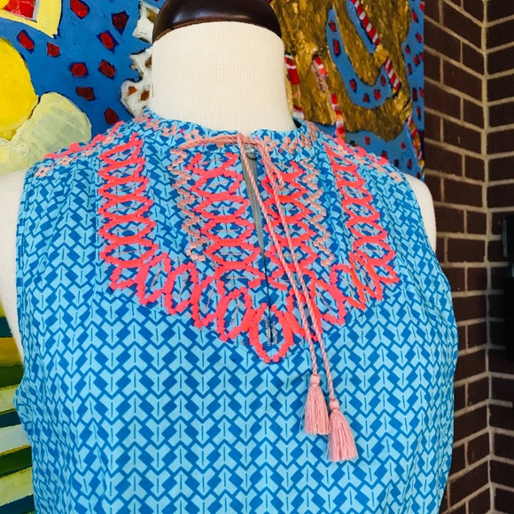 J. Crew Embroidered Sleeveless Top - Picture 2 of 6